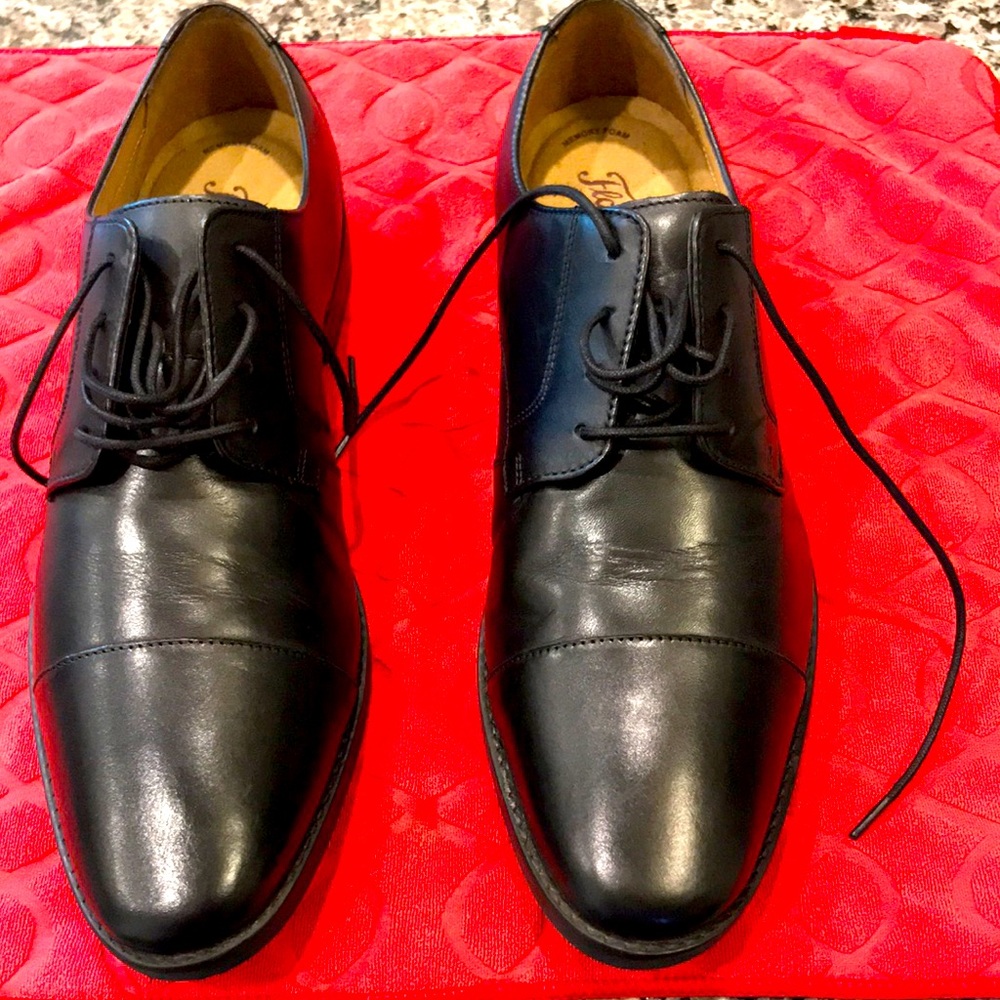 Florsheim Matera Mens Black Leather Oxfords and Lace Ups Cap Top Shoes